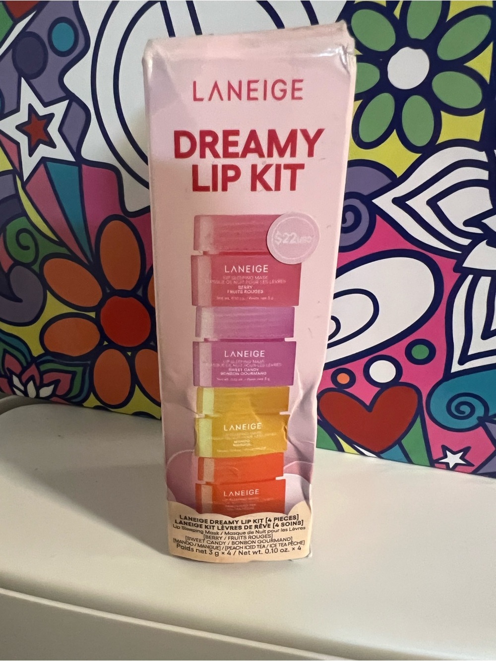 LANEIGE Dreamy Lip Kit - Pink, Purple, Yellow, Orange, Red